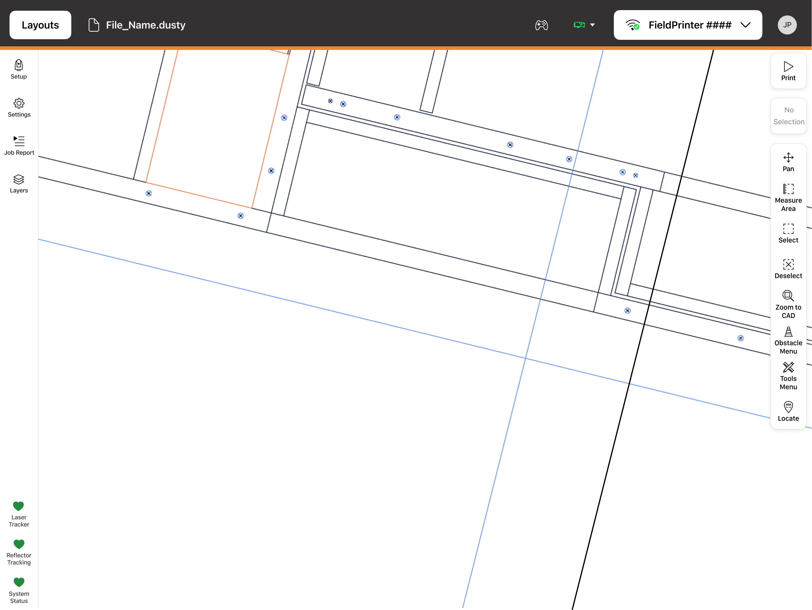 Offset line created.