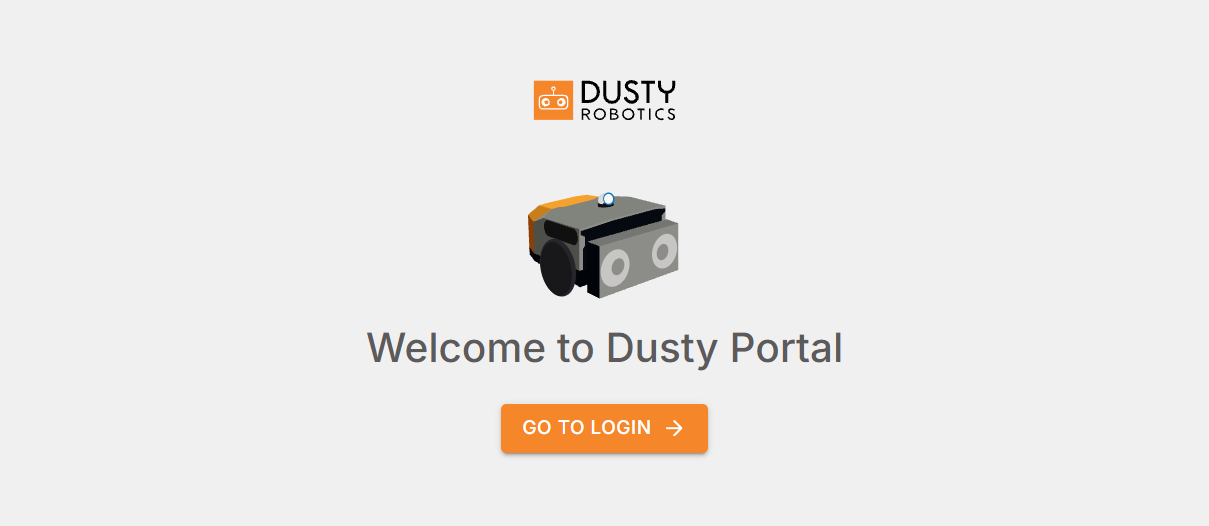 Dusty Portal login page.