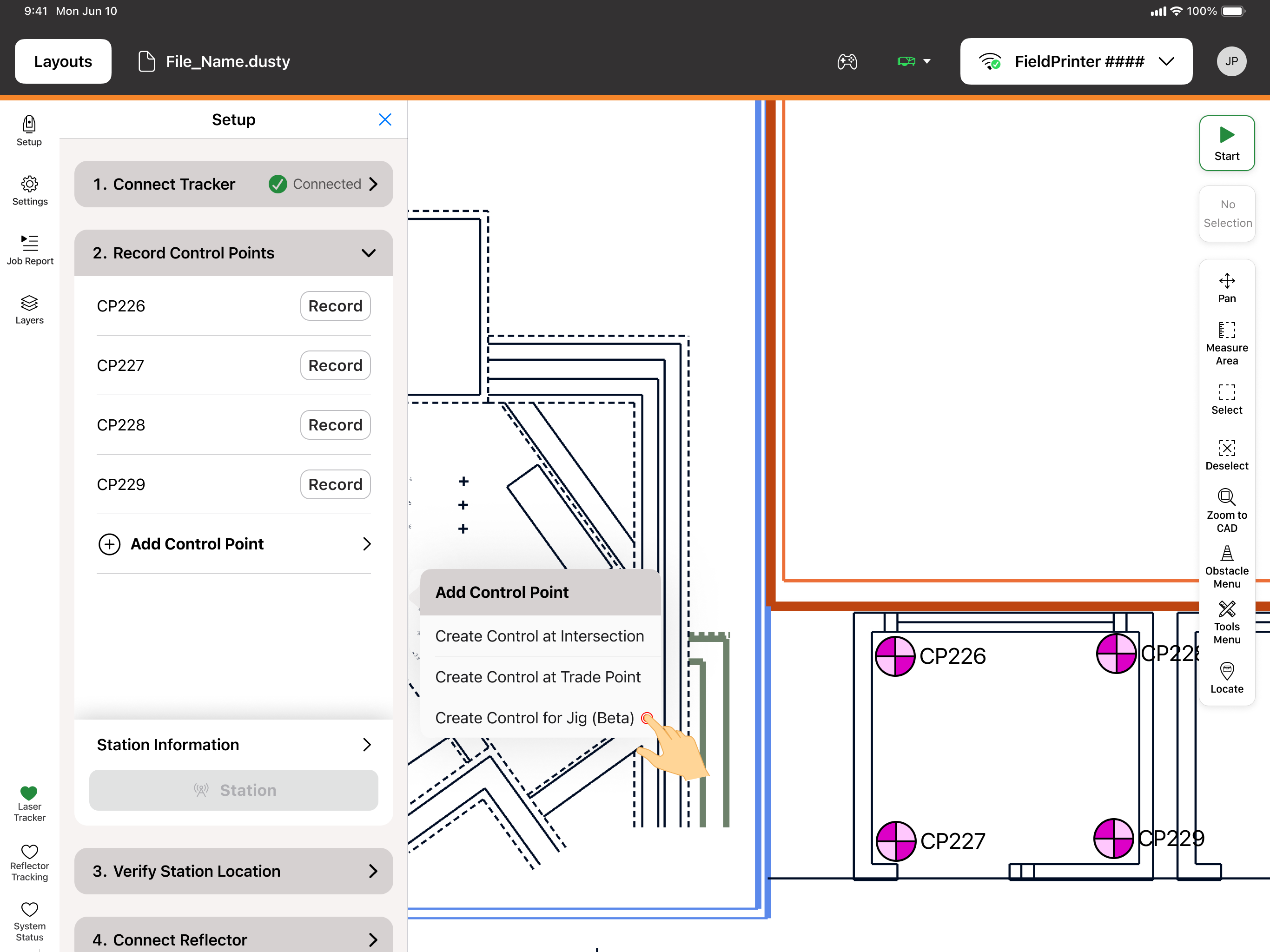 Create Control for Jig.